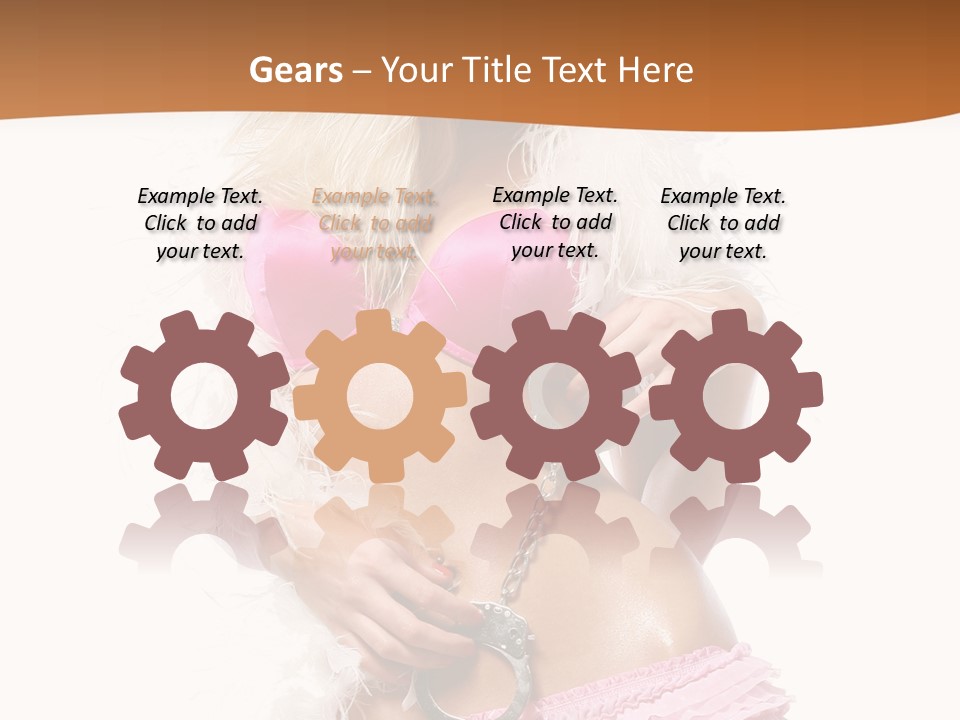 Handcuffs Pretty Elegant PowerPoint Template