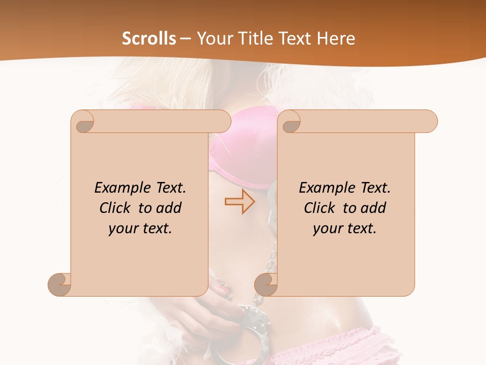 Handcuffs Pretty Elegant PowerPoint Template