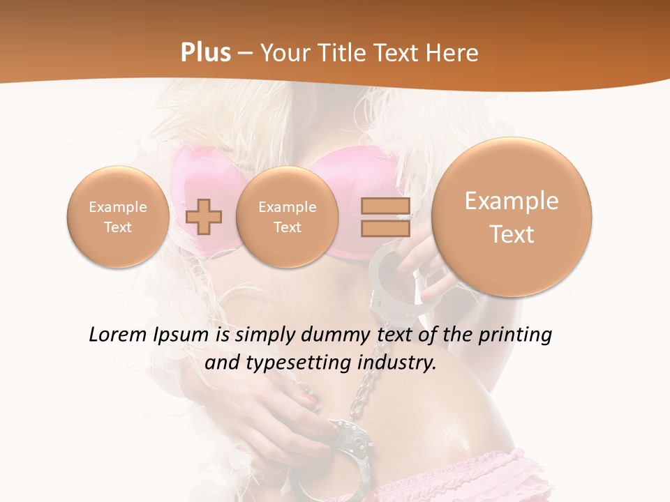 Handcuffs Pretty Elegant PowerPoint Template