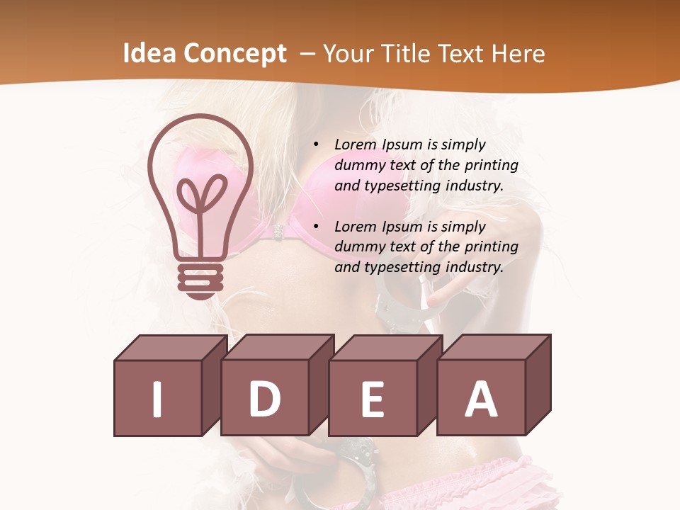 Handcuffs Pretty Elegant PowerPoint Template