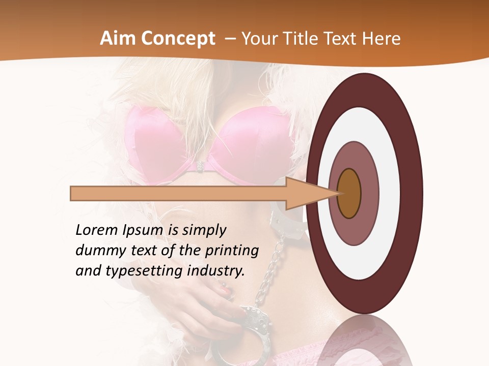 Handcuffs Pretty Elegant PowerPoint Template