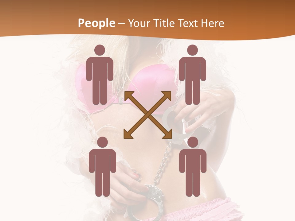 Handcuffs Pretty Elegant PowerPoint Template