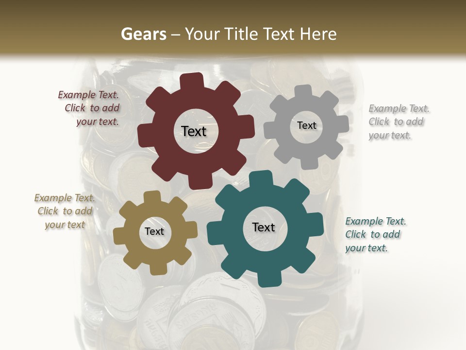 Caucasian Girl Cheerful PowerPoint Template