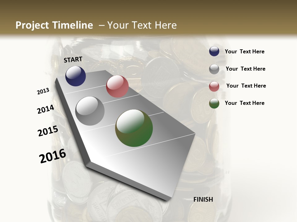 Caucasian Girl Cheerful PowerPoint Template