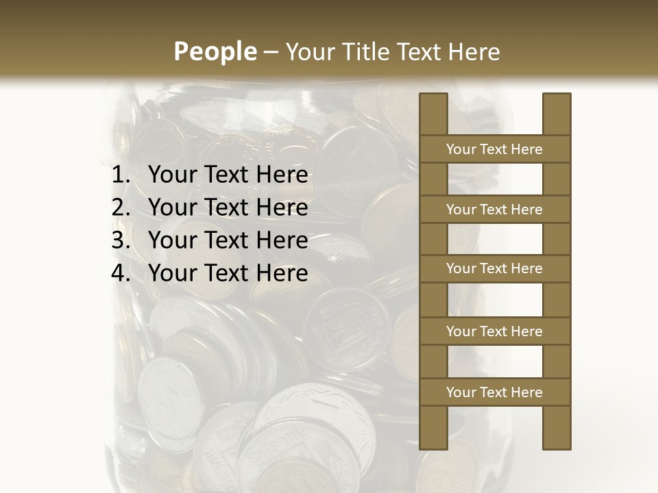 Caucasian Girl Cheerful PowerPoint Template