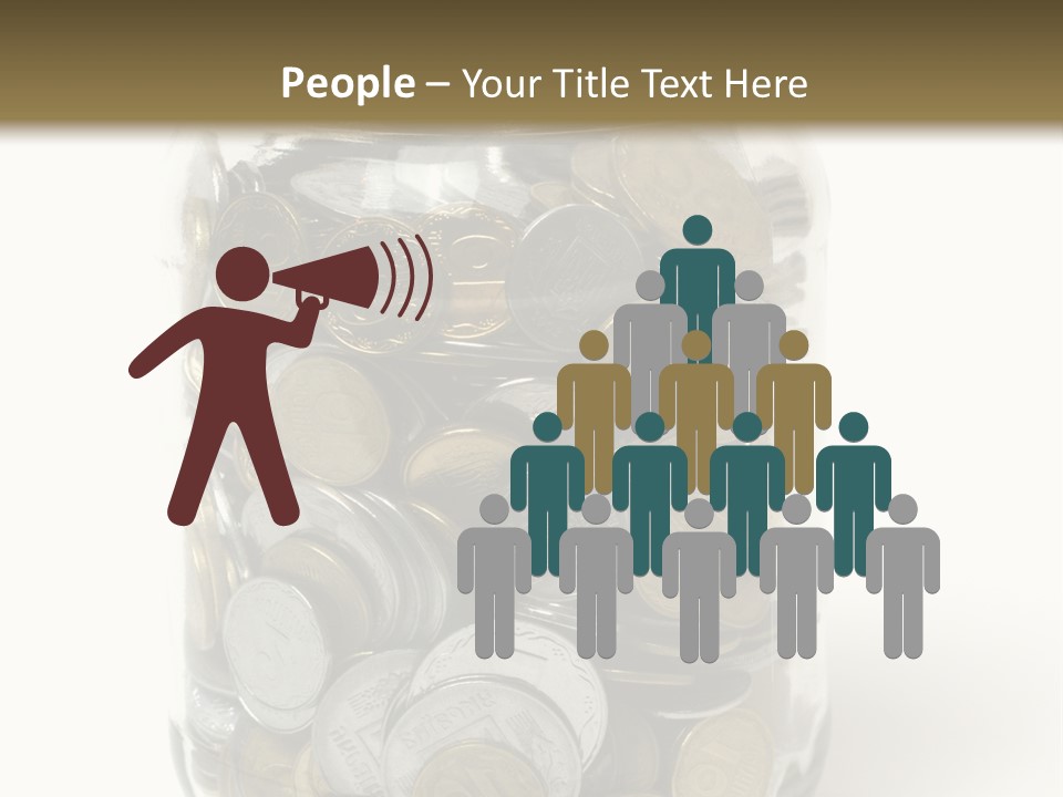 Caucasian Girl Cheerful PowerPoint Template