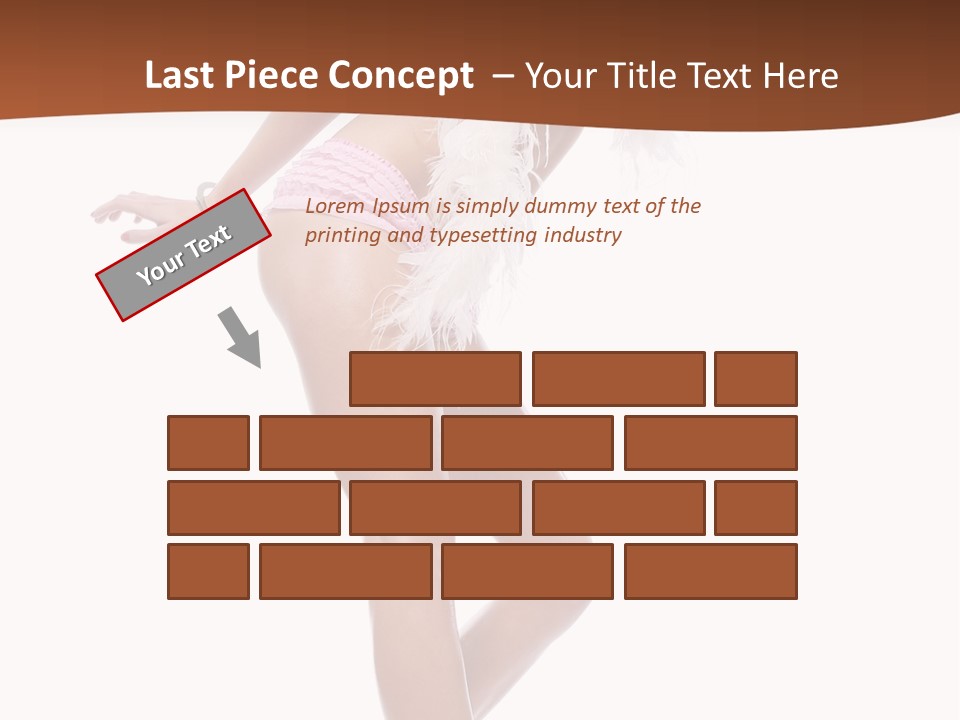 Person Beauty Isolated PowerPoint Template