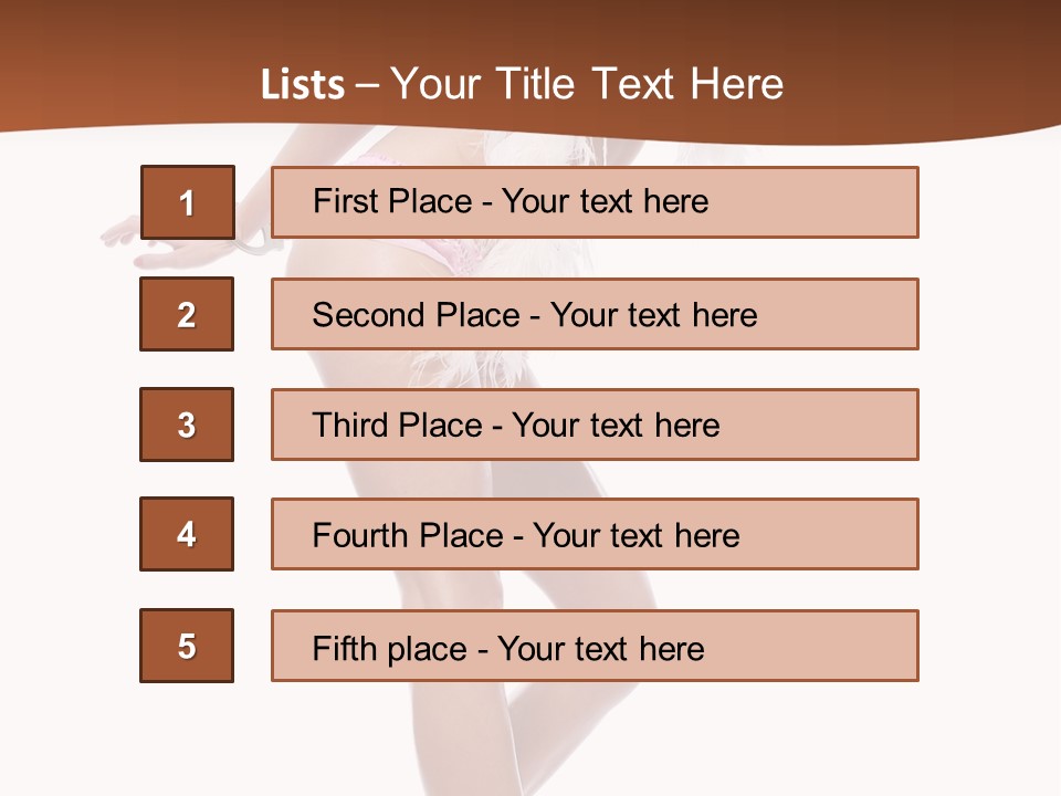 Person Beauty Isolated PowerPoint Template