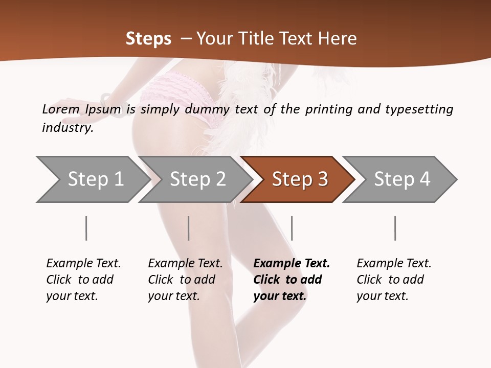 Person Beauty Isolated PowerPoint Template