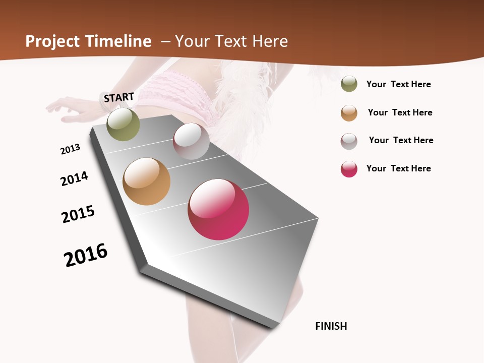 Person Beauty Isolated PowerPoint Template