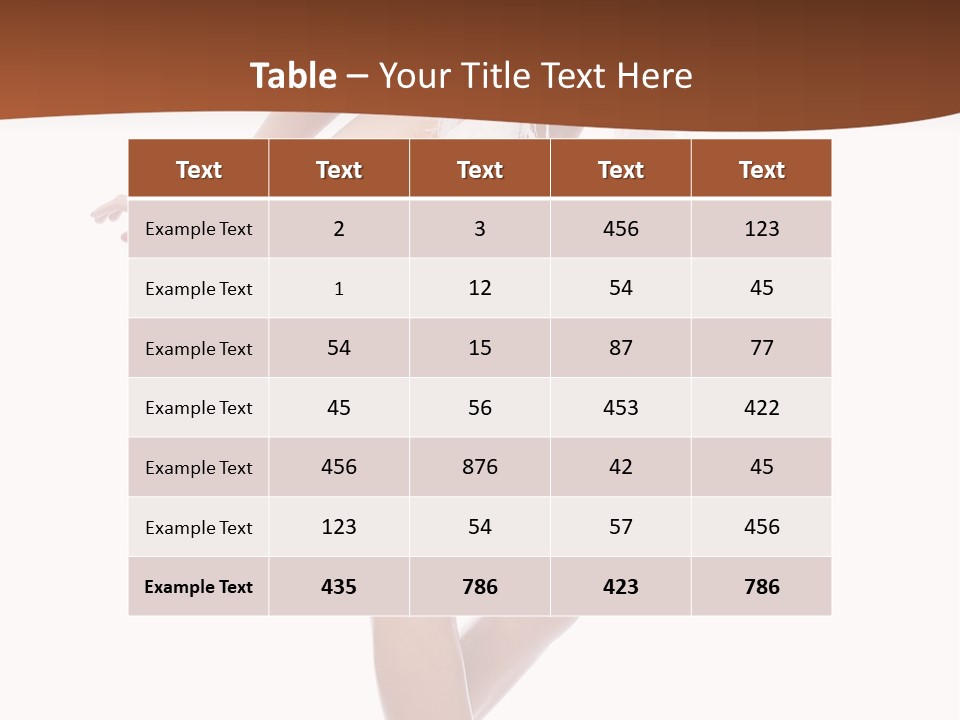 Person Beauty Isolated PowerPoint Template