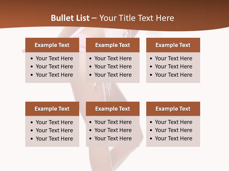 Person Beauty Isolated PowerPoint Template