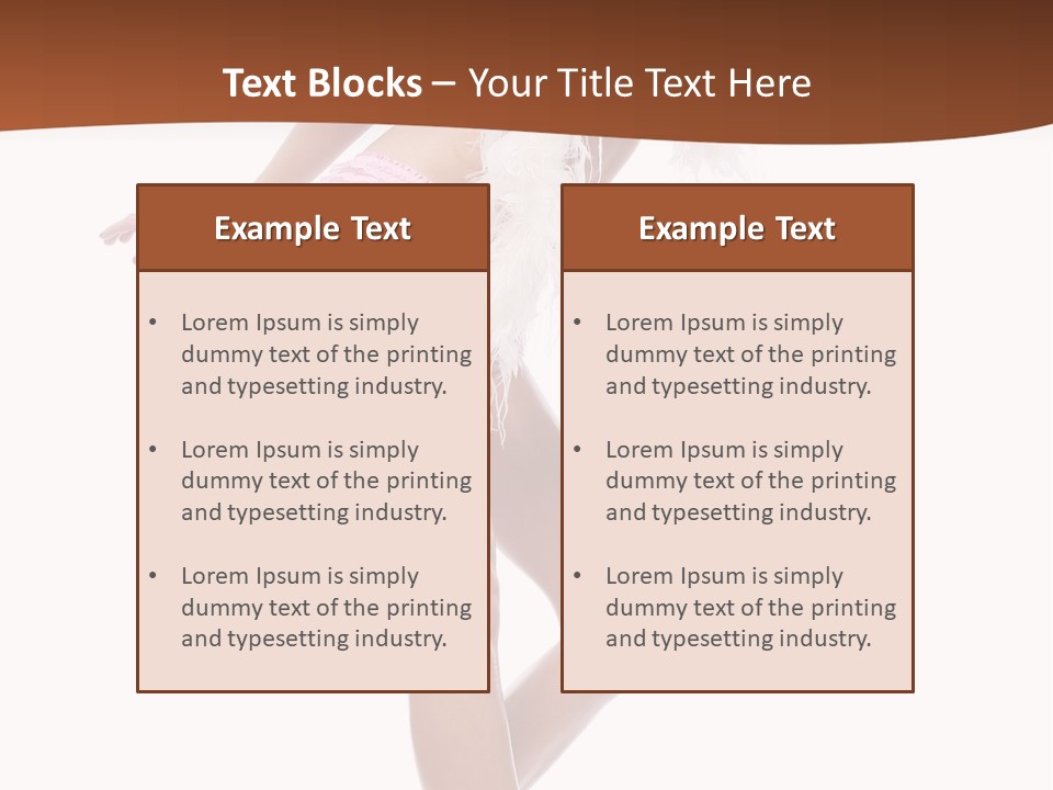 Person Beauty Isolated PowerPoint Template