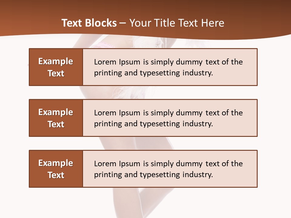 Person Beauty Isolated PowerPoint Template