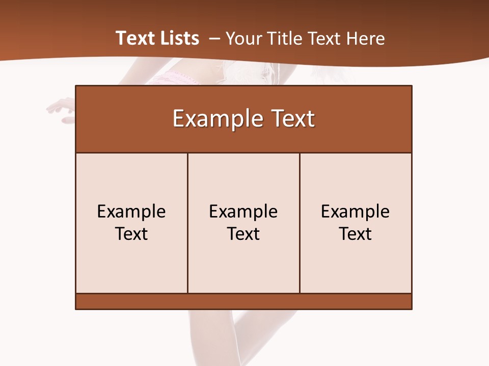 Person Beauty Isolated PowerPoint Template