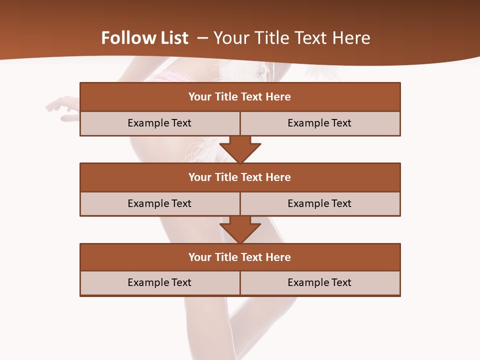 Person Beauty Isolated PowerPoint Template