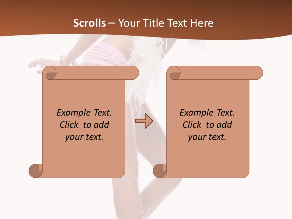 Person Beauty Isolated PowerPoint Template