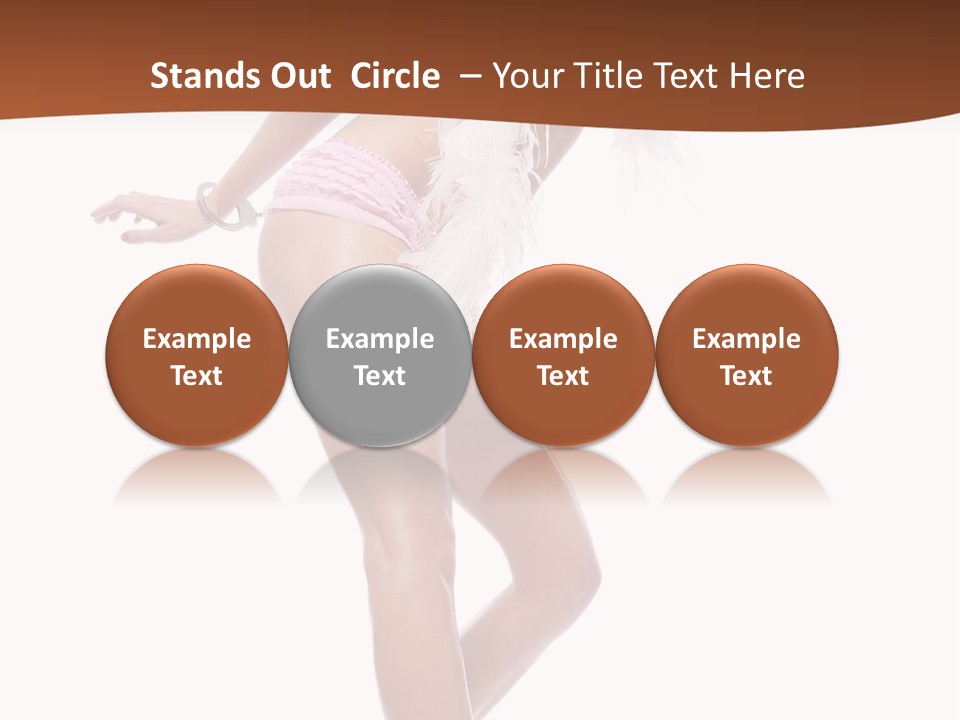 Person Beauty Isolated PowerPoint Template