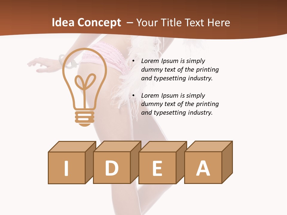 Person Beauty Isolated PowerPoint Template