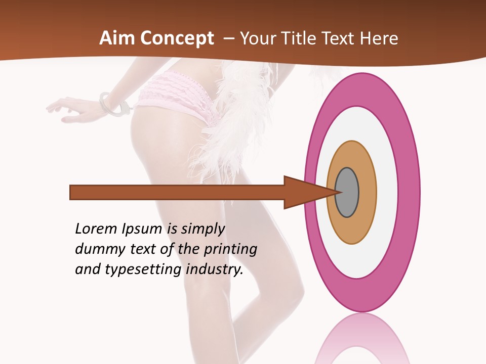 Person Beauty Isolated PowerPoint Template