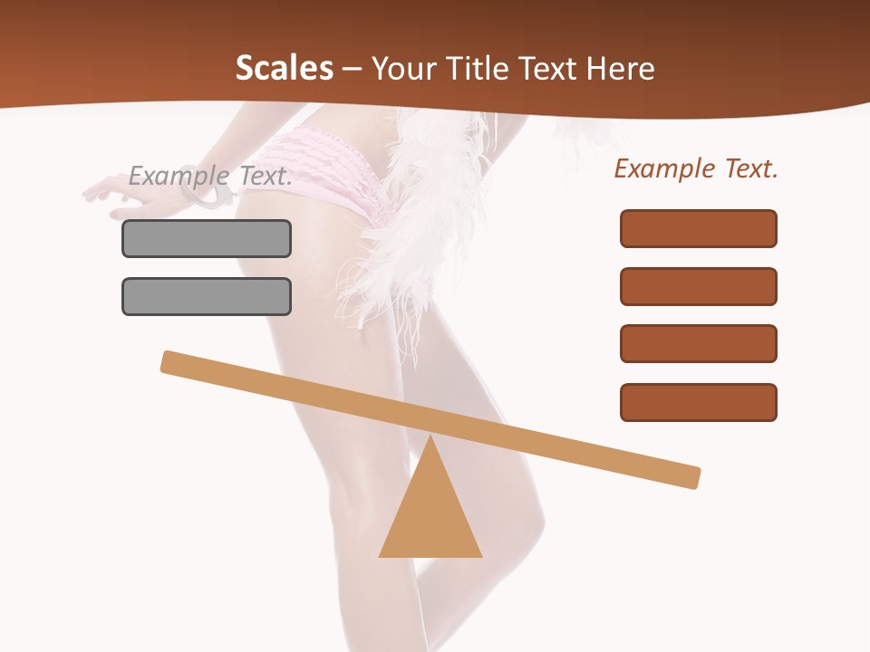Person Beauty Isolated PowerPoint Template