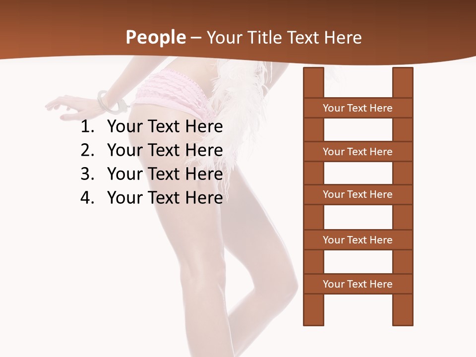 Person Beauty Isolated PowerPoint Template