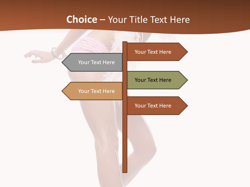 Person Beauty Isolated PowerPoint Template