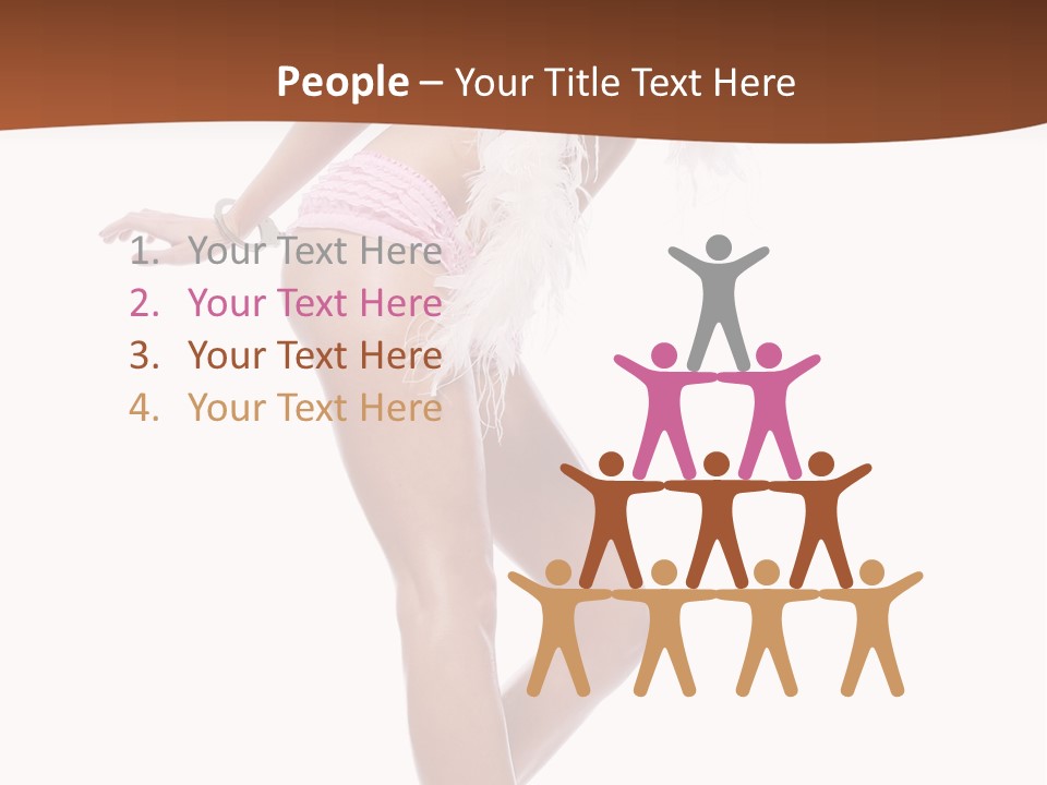 Person Beauty Isolated PowerPoint Template