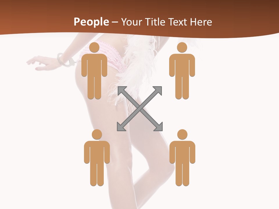 Person Beauty Isolated PowerPoint Template