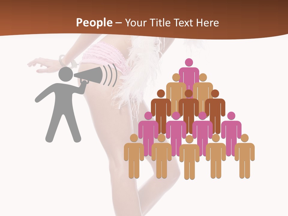 Person Beauty Isolated PowerPoint Template