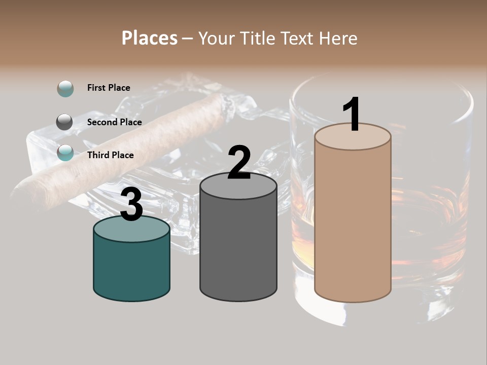 Black Unhealthy Booze PowerPoint Template