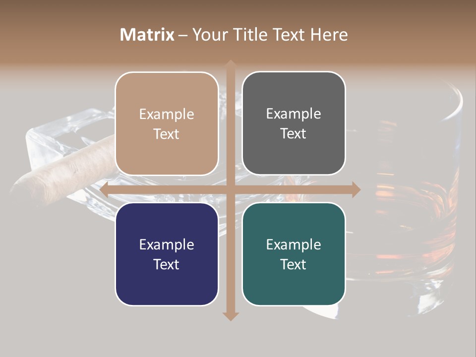 Black Unhealthy Booze PowerPoint Template