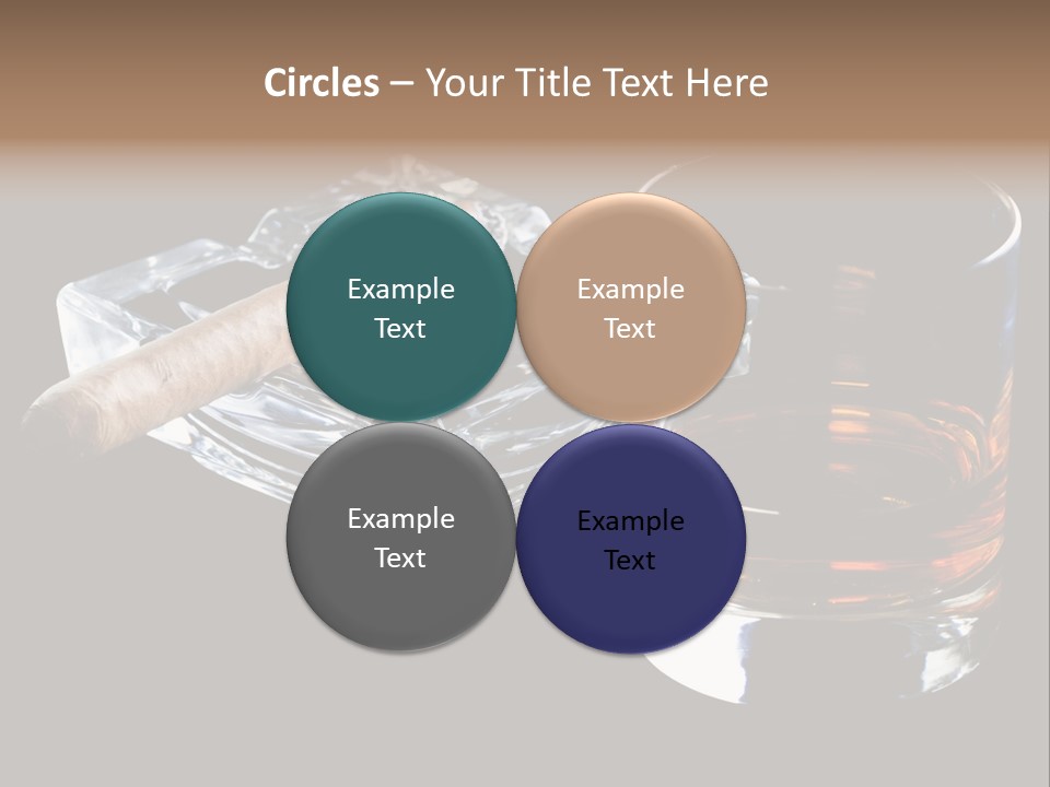 Black Unhealthy Booze PowerPoint Template