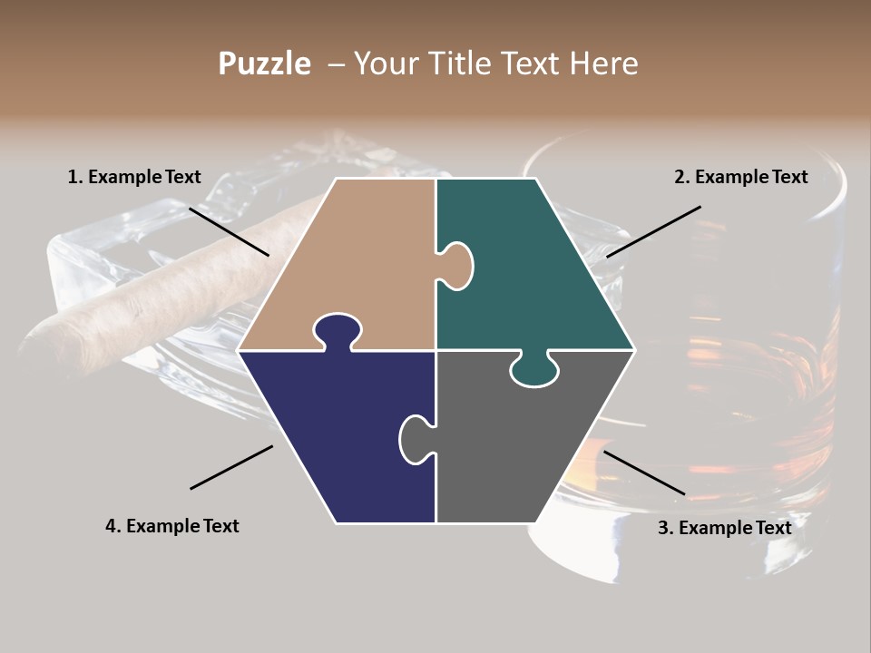 Black Unhealthy Booze PowerPoint Template