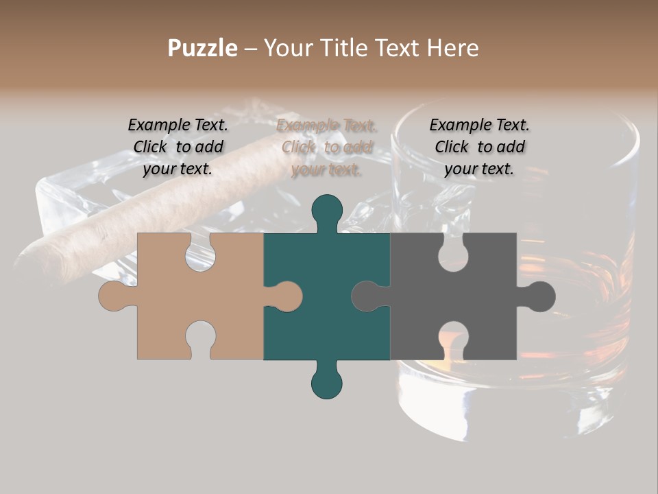 Black Unhealthy Booze PowerPoint Template