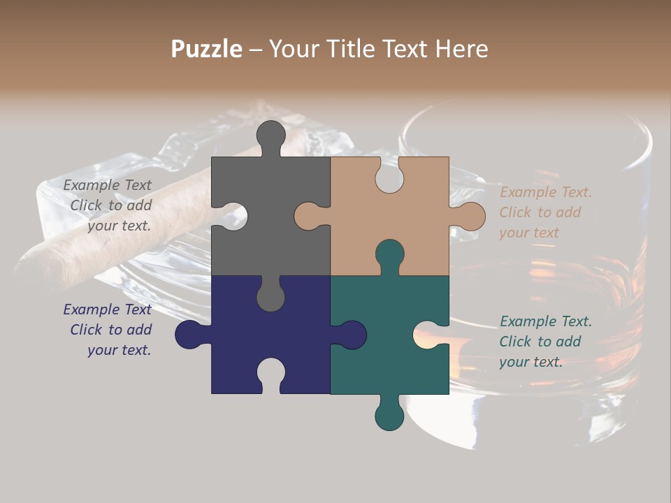 Black Unhealthy Booze PowerPoint Template