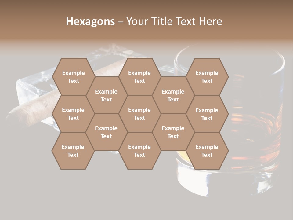 Black Unhealthy Booze PowerPoint Template