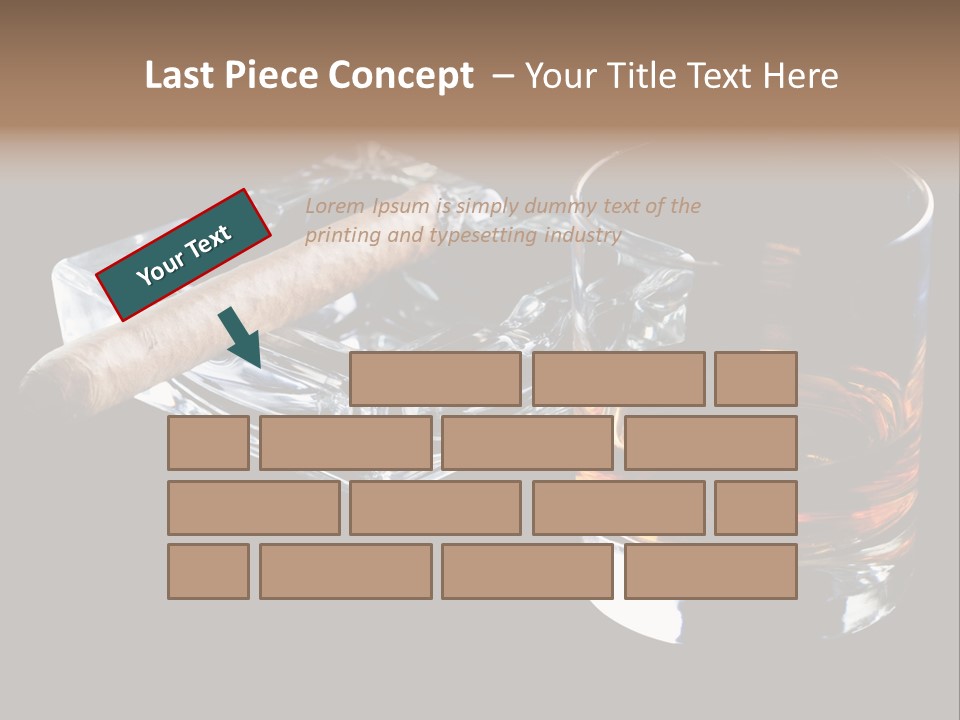 Black Unhealthy Booze PowerPoint Template