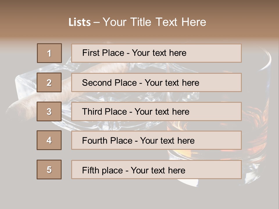 Black Unhealthy Booze PowerPoint Template