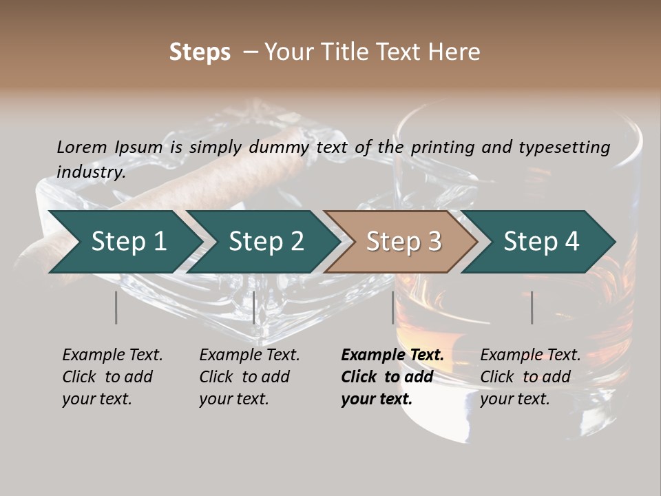 Black Unhealthy Booze PowerPoint Template
