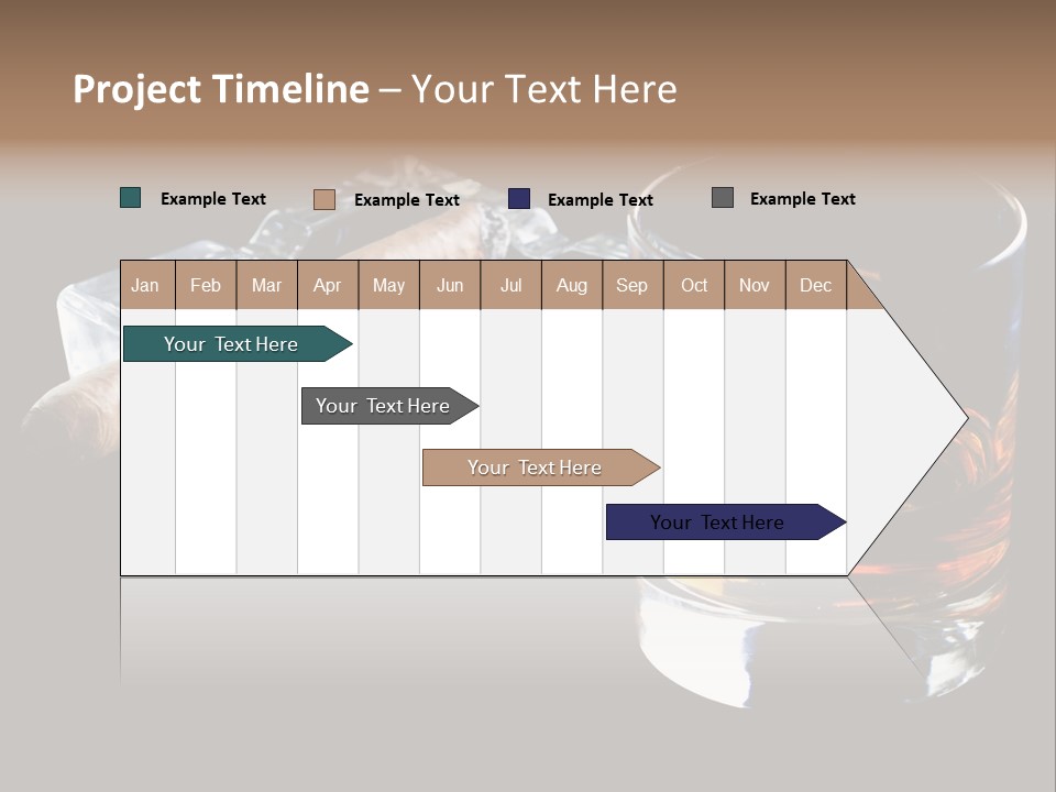 Black Unhealthy Booze PowerPoint Template