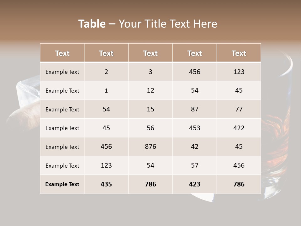 Black Unhealthy Booze PowerPoint Template