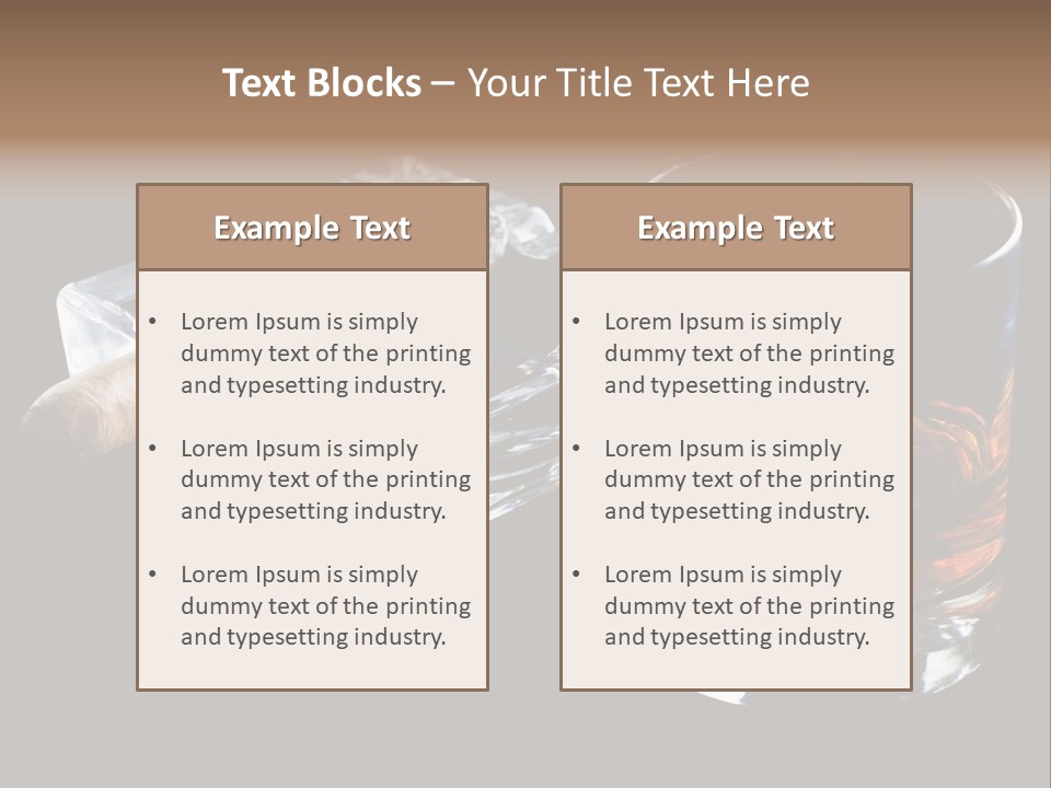 Black Unhealthy Booze PowerPoint Template