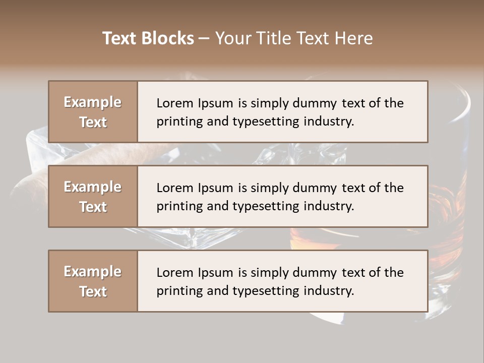 Black Unhealthy Booze PowerPoint Template