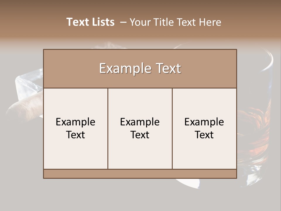 Black Unhealthy Booze PowerPoint Template