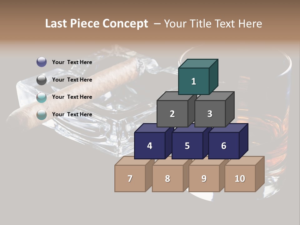 Black Unhealthy Booze PowerPoint Template