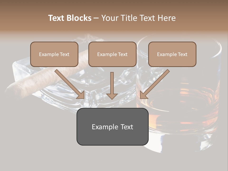 Black Unhealthy Booze PowerPoint Template