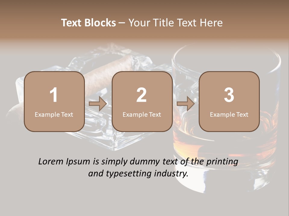 Black Unhealthy Booze PowerPoint Template