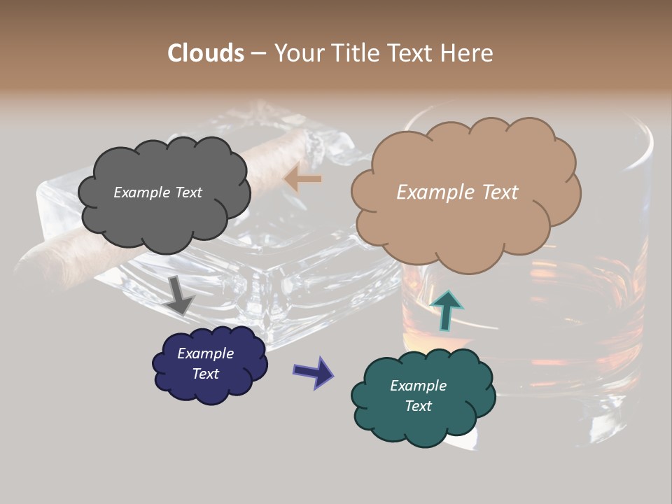 Black Unhealthy Booze PowerPoint Template