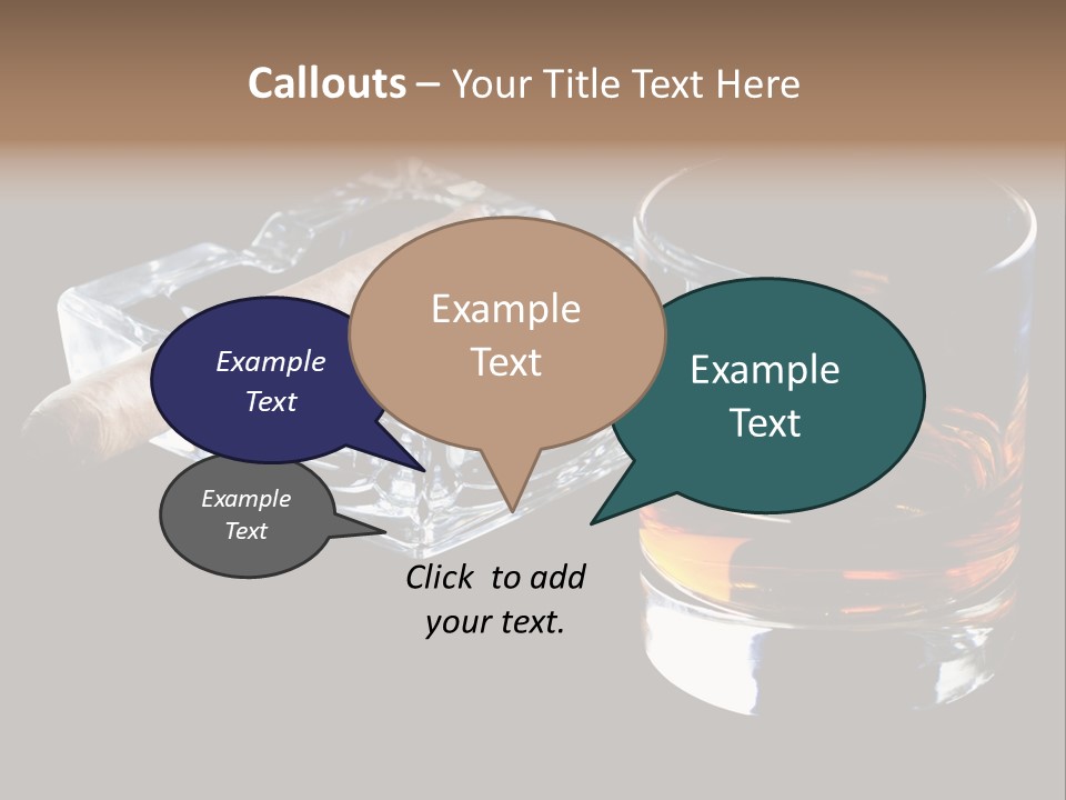 Black Unhealthy Booze PowerPoint Template